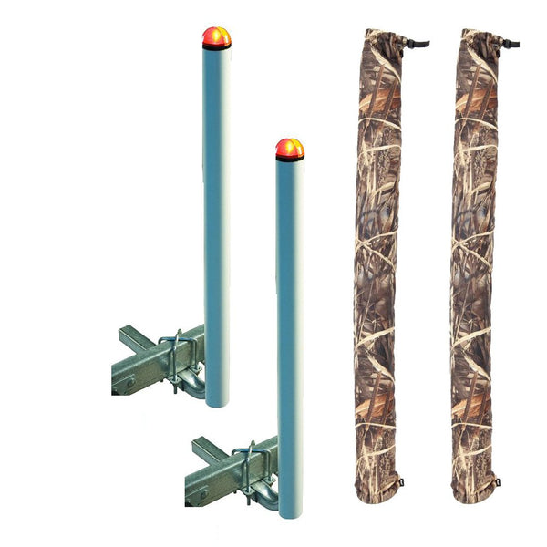 C.E. Smith 60" Post Guide-On w/L.E.D. Posts & FREE Camo Wet Lands Pads 27760-903