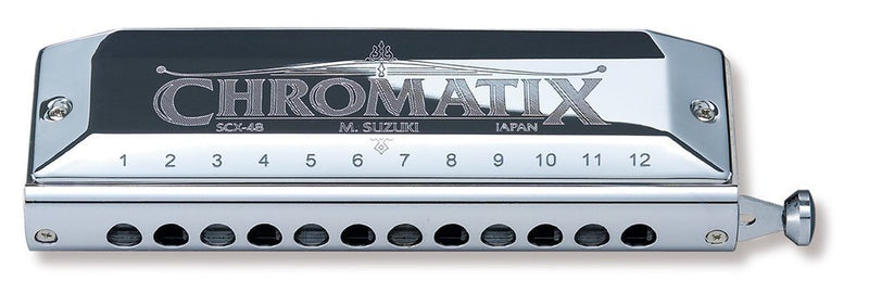 Suzuki Chromatix Series Harmonica 12 Hole - Key D - SCX-48-D-U