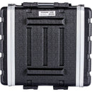 DeeJay LED 8 RU Rack ABS Hard Case with Locking Wheels