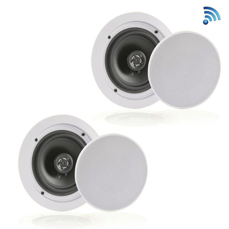 Pyle Home PDICBT852RD Bluetooth Ceiling/Wall Speakers (8 Inch, 250 Watts)