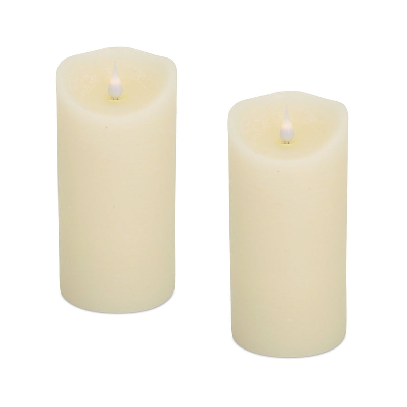 Simplux LED Designer Melted Wax Candle with Remote (Set of 2)