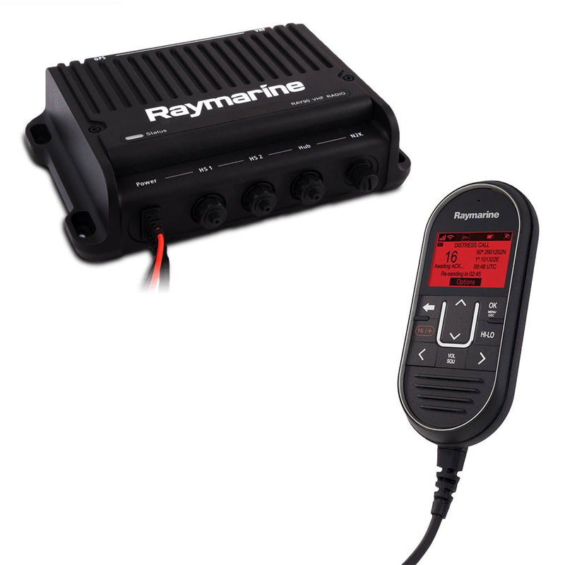 Raymarine Ray90 Modular Dual-Station VHF Black Box Radio System E70492