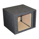 Qpower Empty Woofer Box Single 12" Square Vented MDF QHD112VSQ