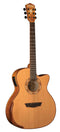 Washburn WCG66SCE Comfort Grand Auditorium Cutaway Acoustic-Electric  - Natural