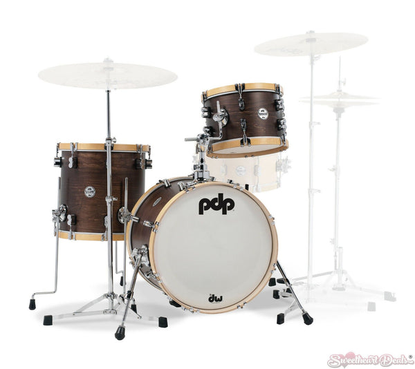 PDP Concept Classic 3-Piece Maple Bop 18/12/14 Shell Pack - Walnut