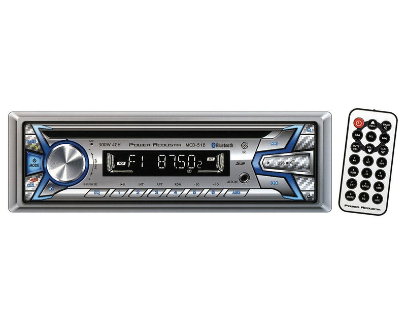 Power Acoustik Marine AM/FM/CD Receiver with Bluetooth MCD-51B