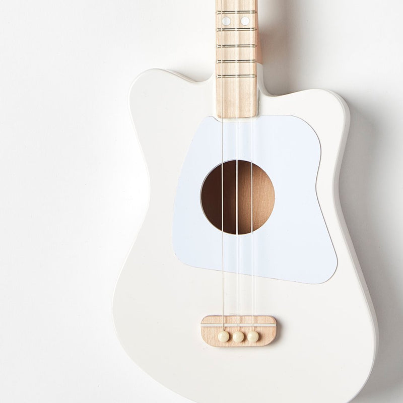 Loog Mini Acoustic Guitar for Children & Beginners - White