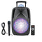 SuperSonic 12-Inch Light-Up Portable Bluetooth DJ Speaker with Disco Light