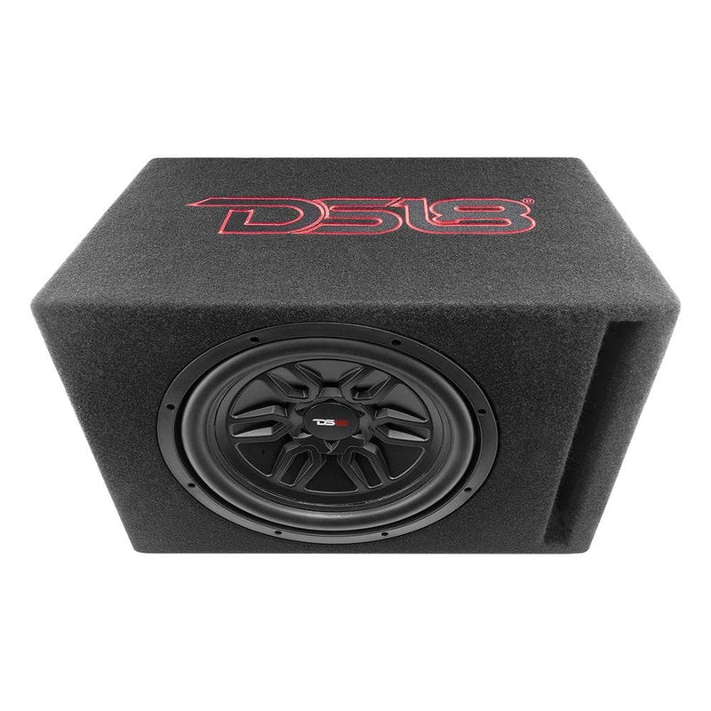 DS18 12" 500 Watt 4 Ohm Loaded Ported Enclosure w/ Amplifier & Amp Kit - LSE112A