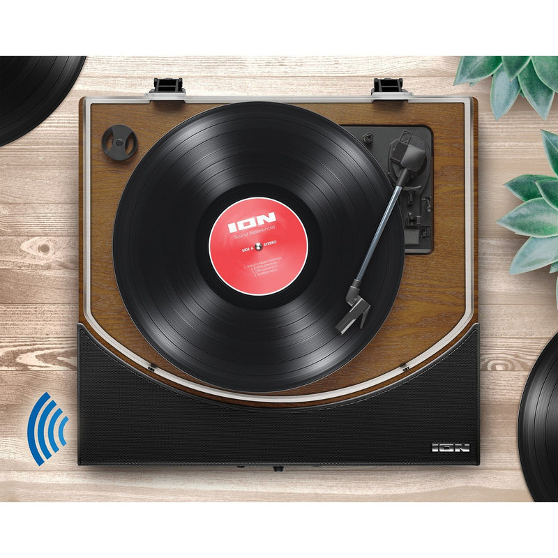 Ion Audio Premier LP Max Turntable Bluetooth w/ Built-in Speakers - Dark Wood - USB