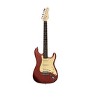 Stagg Solid Body S-Type Electric Guitar - Candy Apple Red - SES-30 CAR