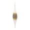 Modern Glass Tear Drop Ornament with Gold Bead Accent (Set of 6)