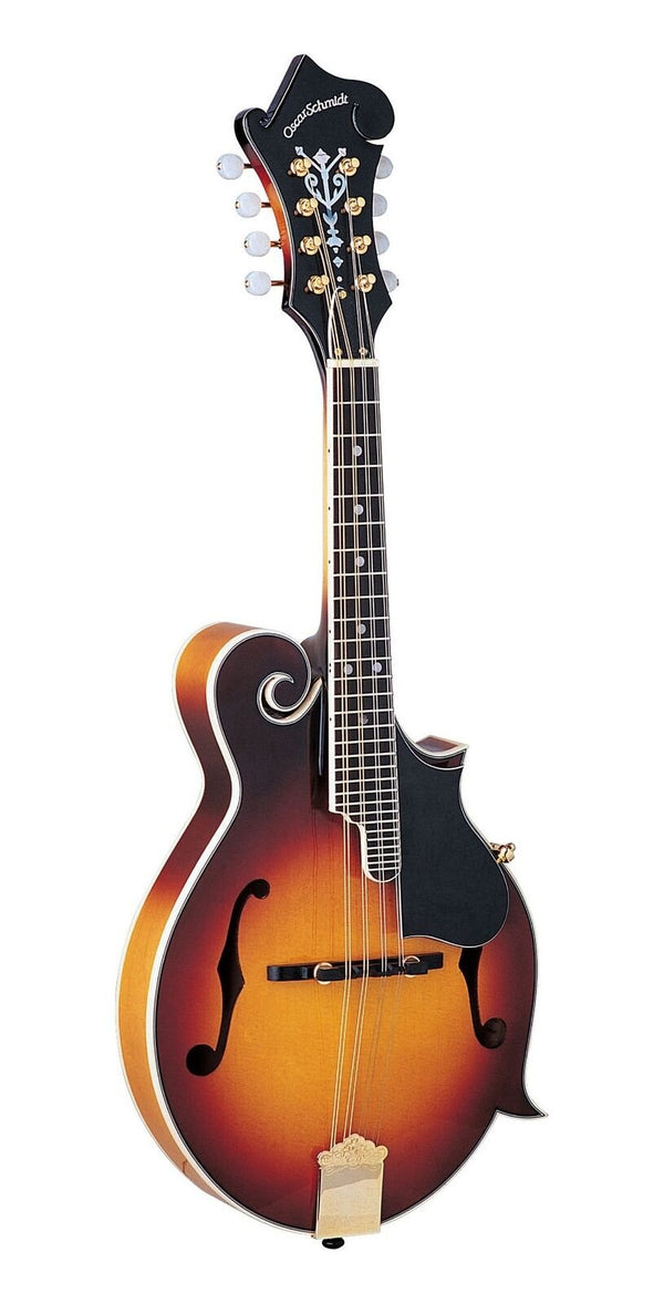 Oscar Schmidt F Style Left Handed Mandolin - Tobacco Sunburst - New Open Box