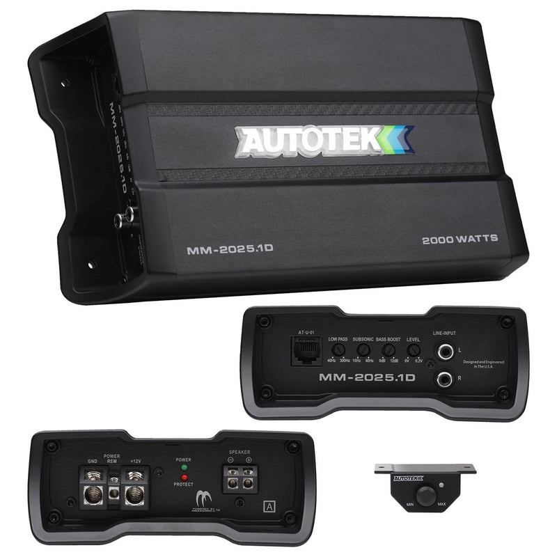 Autotek Mean Machine Compact D Class Amplifier 2000 Watts MM20251