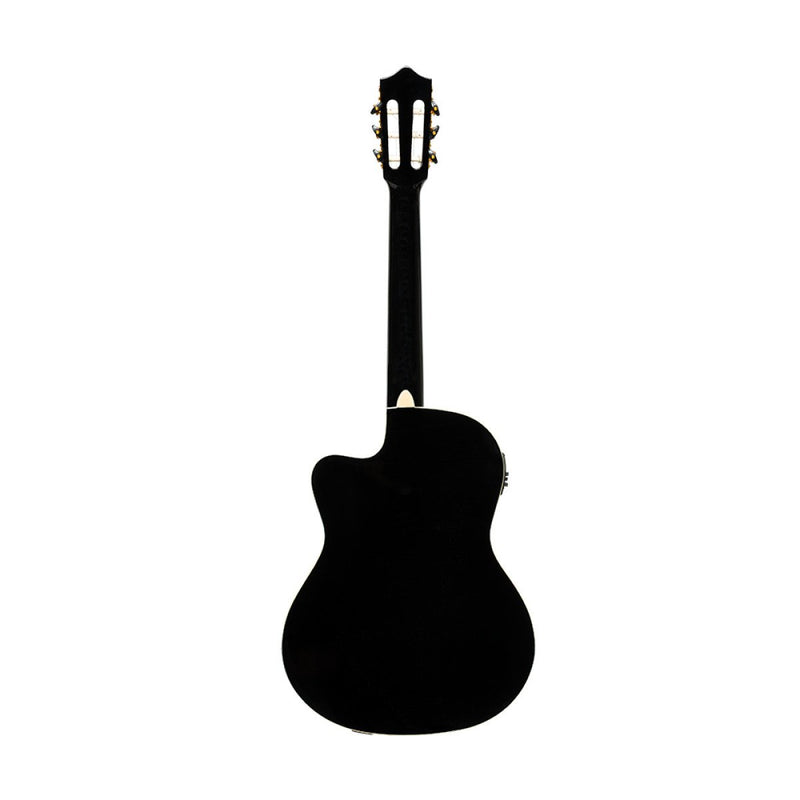 Stagg Thin Cutaway Acoustic Electric Classical Guitar - Black - SCL60 TCE-BLK