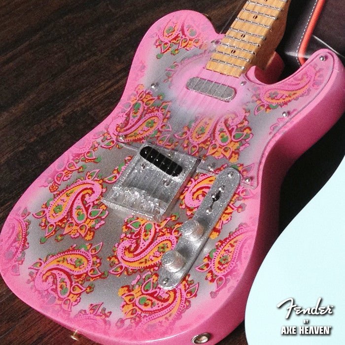 Axe Heaven Pink Paisley Fender Telecaster Mini Guitar Replica - FT-005