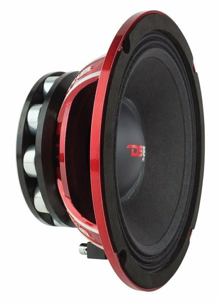 DS18 8" Midrange Loudspeaker Red Aluminum Basket 4 Ohms 800W - New Open Box