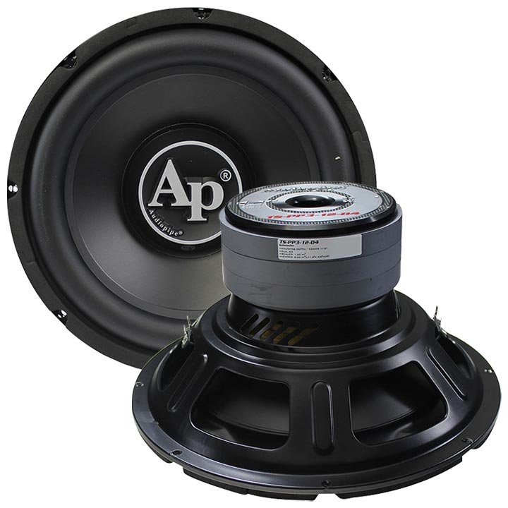 Audiopipe 12" Woofer 1600W Max Dual 4 Ohm TSPP312D4