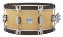 PDP Concept Classic 6.5 x 14 Natural Stain Snare w/ Walnut Stain Wood Hoops