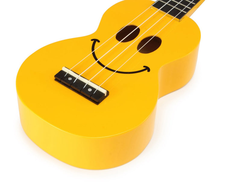 Mahalo Smiley Soprano Ukulele - Yellow - U-SMILE YW