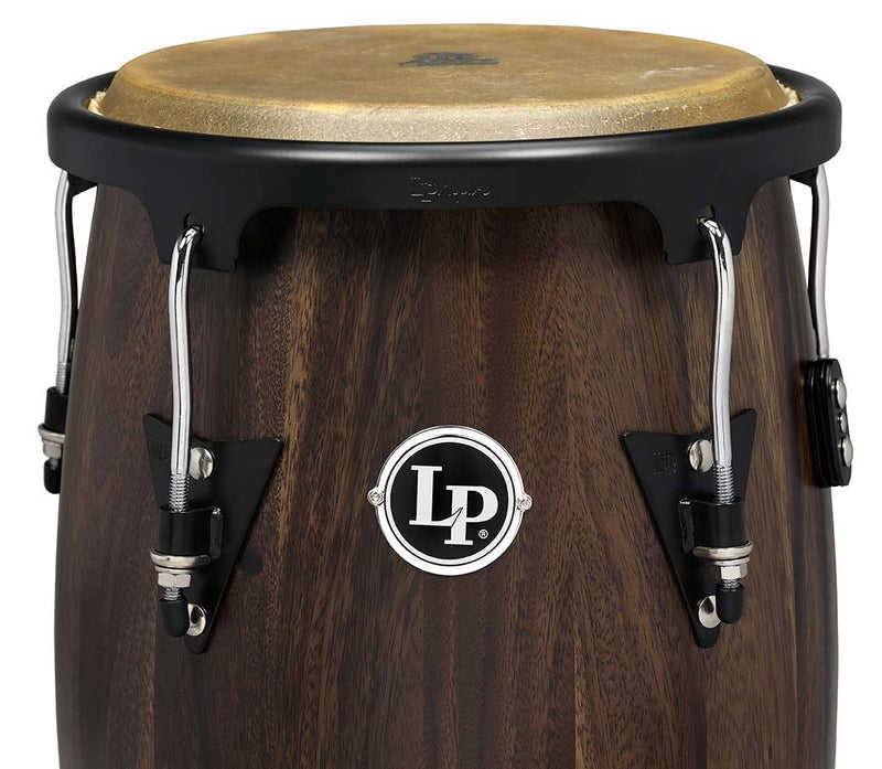 Latin Percussion Aspire 10" & 11" Conga Set w/ Stand - Walnut Black - WLPA646-SW