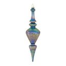 Irredescent Glass Finial Drop Ornament (Set of 6)