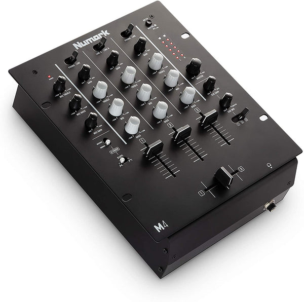 Numark M4 Black 3-Channel Scratch DJ Mixer with 3-Band EQ