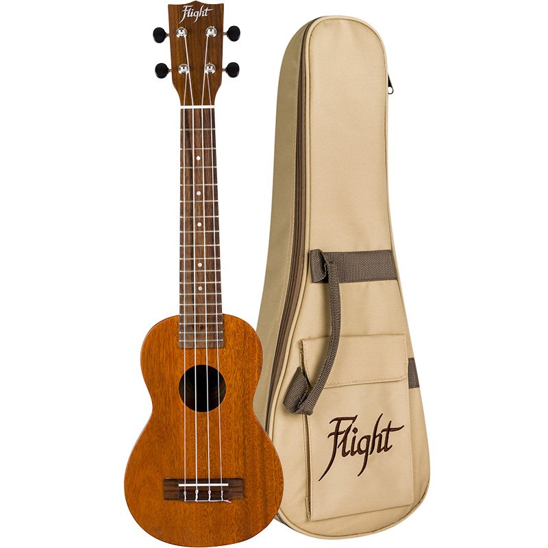 Flight All-Solid Mahogany Concert-Neck Soprano Ukulele - LUS-5