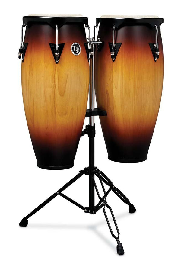 Latin Percussion City Series 10” & 11” Conga Set with Stand - LP646NY-VSB