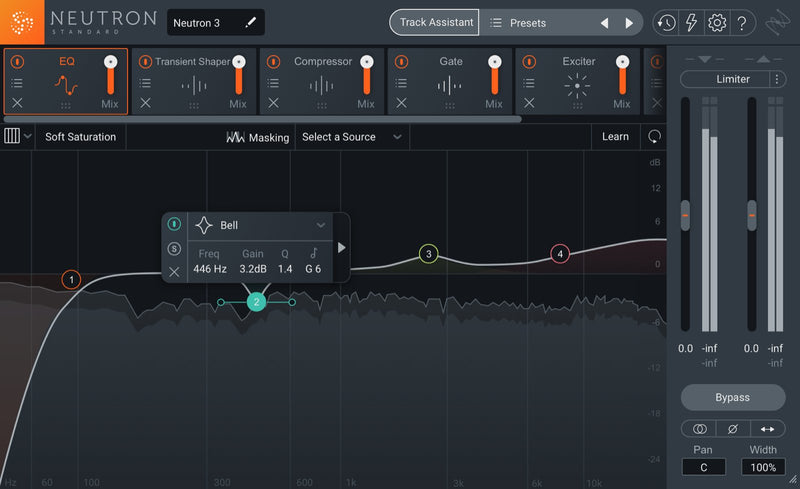 iZotope Neutron 3 Standard Audio Mixing Software with Track Assistant - Download