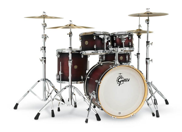 Gretsch Catalina 5 Piece Shell Pack 20/10/12/14/14SN - Satin Deep Cherry Burst