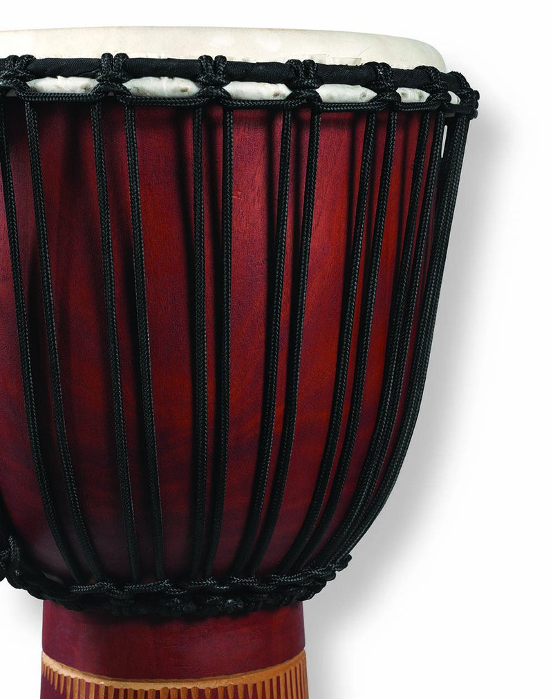 Latin Percussion World Beat Wood Art Large Djembe - Red - LP713LR