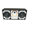 Deejay LED Loaded Box w/ 2 8” Woofers, 1 Horn & 2 Bullet Tweeters - White