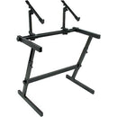 Quik Lok Z-726 Double Tier Height Adjustable Keyboard Stand