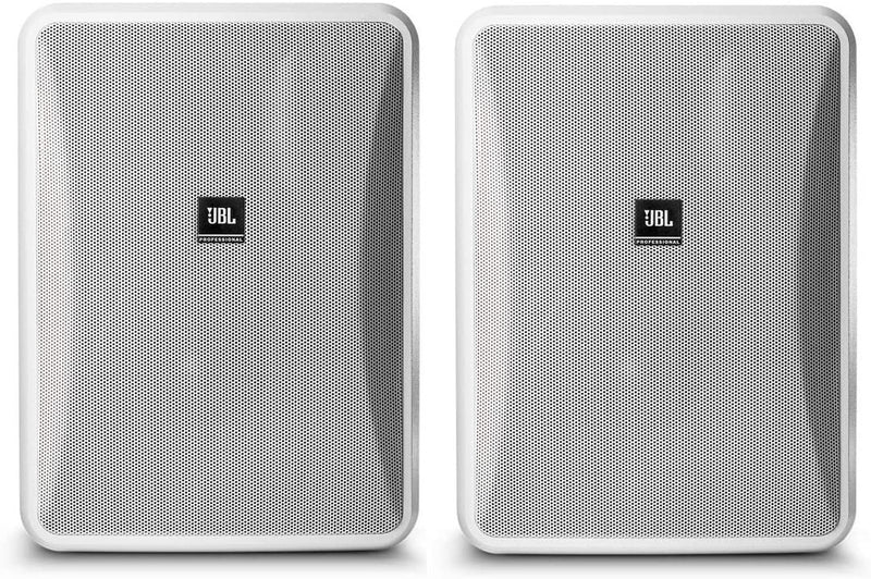 JBL Control 28-1 High Output Indoor/Outdoor Background Speaker - White - Pair