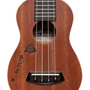 Islander Soprano Ukulele w/ Mahogany Top & Hawaiian Islands Engraving - MS-4-ISL