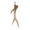 Rustic Deer Antler Hanging Ornament with Rope Tie (Set of 12)