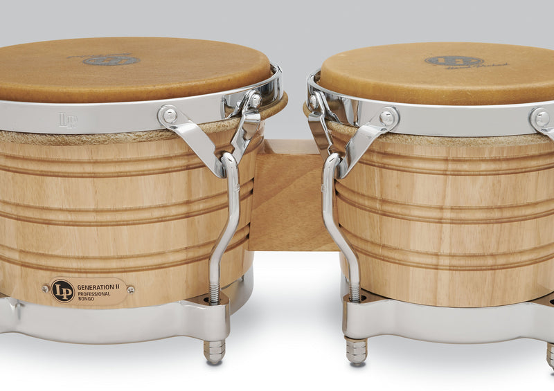 Latin Percussion 7 1/4” & 8 5/8” Generation II Bongos - LP201A-2