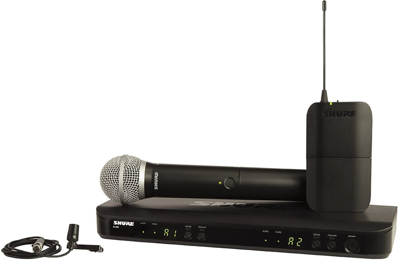 Shure BLX1288/CVL-J11 Wireless Combo System w/ Handheld & Lav Mic - J11 Band