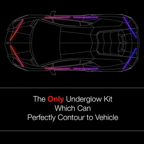 XKGLOW LED Underbody Accent Light Kit with (8) 24" Tubes - Multi-Color XK041006