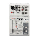 Yamaha AG03MK2WT 3-Channel Live Streaming Loopback Audio USB Mixer - White