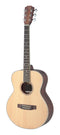 JN Guitars Left-Handed Mini Auditorium Acoustic Guitar w/ Gig Bag - Natural