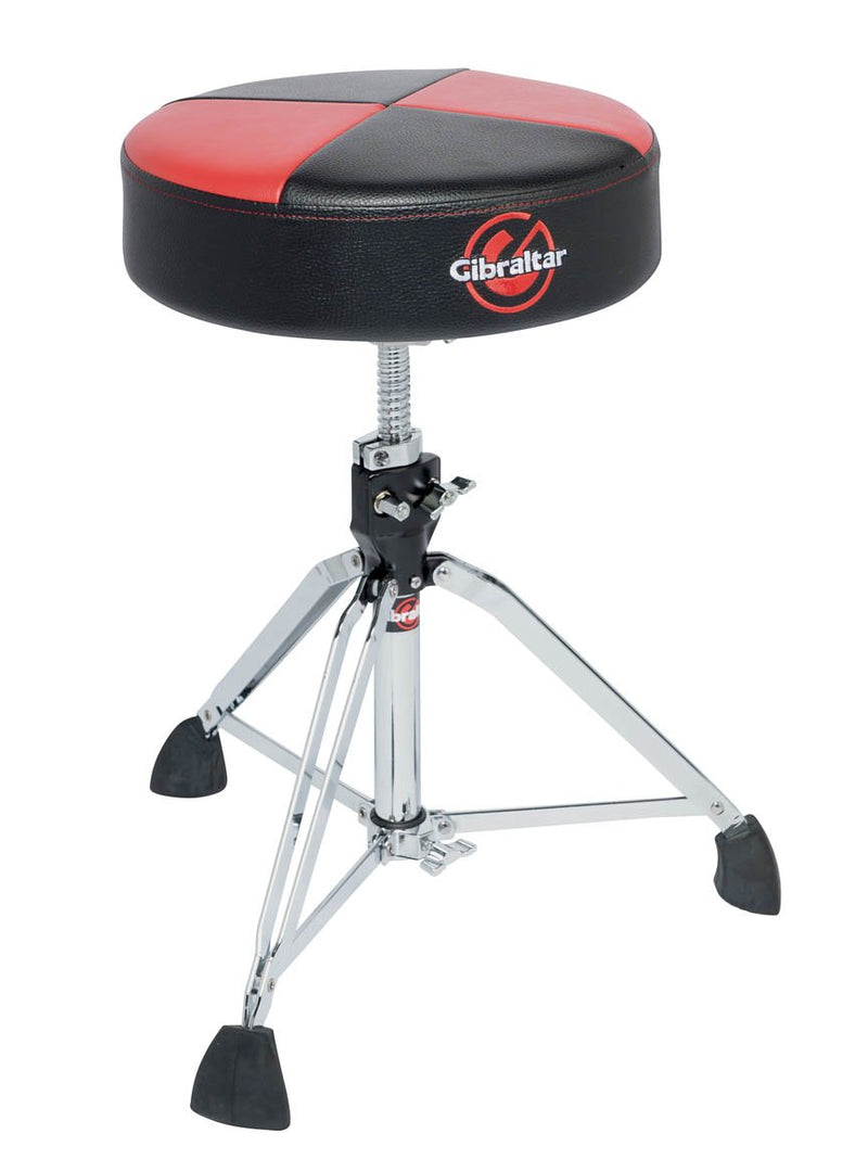 Gibraltar Pro Double Braced Throne w/ Super Foot – Red/Black - 9608RQPRB