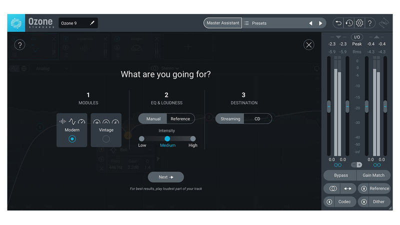 iZotope Ozone 9 Standard Mastering Plug-in Suite - 10-OZ9STD - Digital Delivery