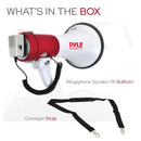 Pyle 50-Watt Bluetooth® Megaphone Bullhorn with Siren