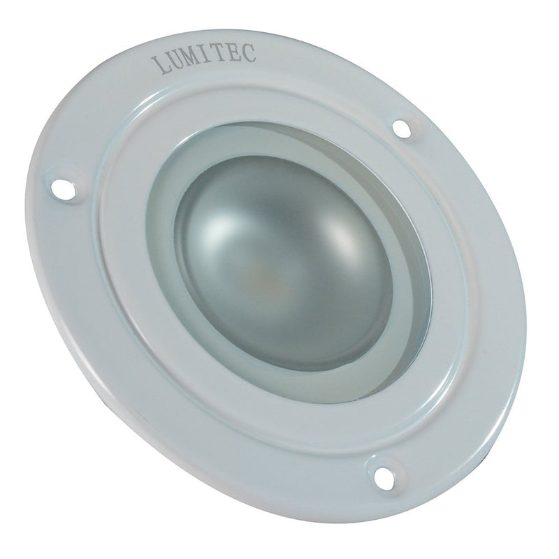 Lumitec Shadow Flush Mount Down Light White Finish 3-Color Red/Blue/WH 114128