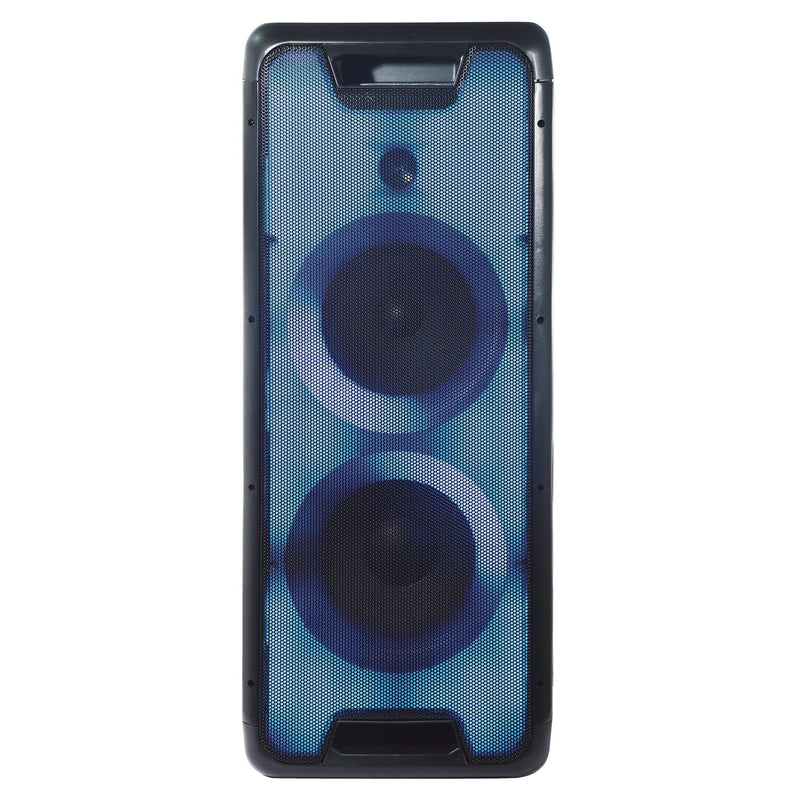 Gemini Dual 8-Inch Rechargeable Bluetooth Party Speaker w/ LED Lights - GLS-880