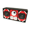 DEEJAY LED Loaded Box w/ Two Despacito 6" Woofers, Horn, & 2 Tweeters - Red