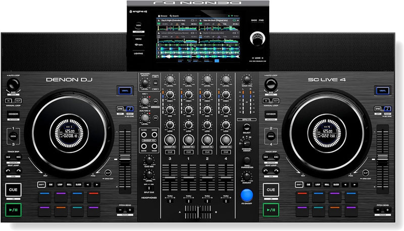 Denon DJ SC LIVE 4 4-Deck Standalone DJ Controller w/ Wi-Fi & Built-In Speakers