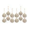 Beige Woven Sweater Design Ball Ornament (Set of 12)